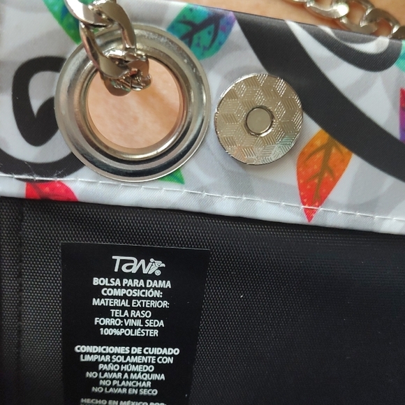 Owl Print Shoulder Bag NWOT Whimsical Colorful - Picture 6 of 6